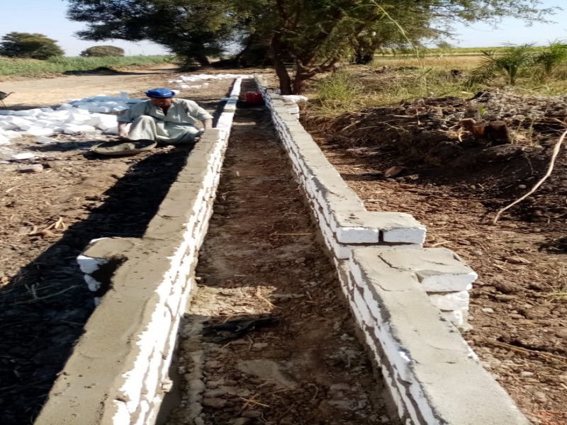 Improve the efficiency of irrigation canals in the villages of the Naqada